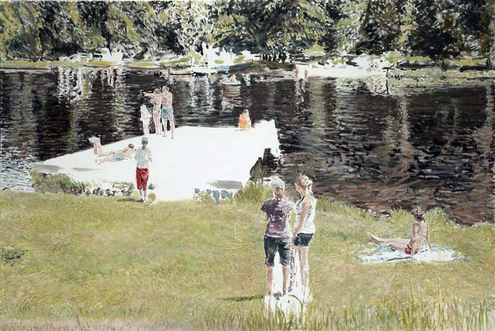 LAGO 130x200 cm olio su tela anno 2007