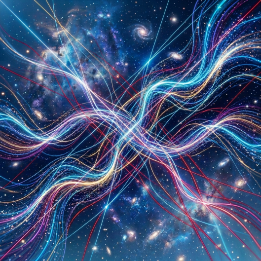 Cosmic pathways across a galactic field onde